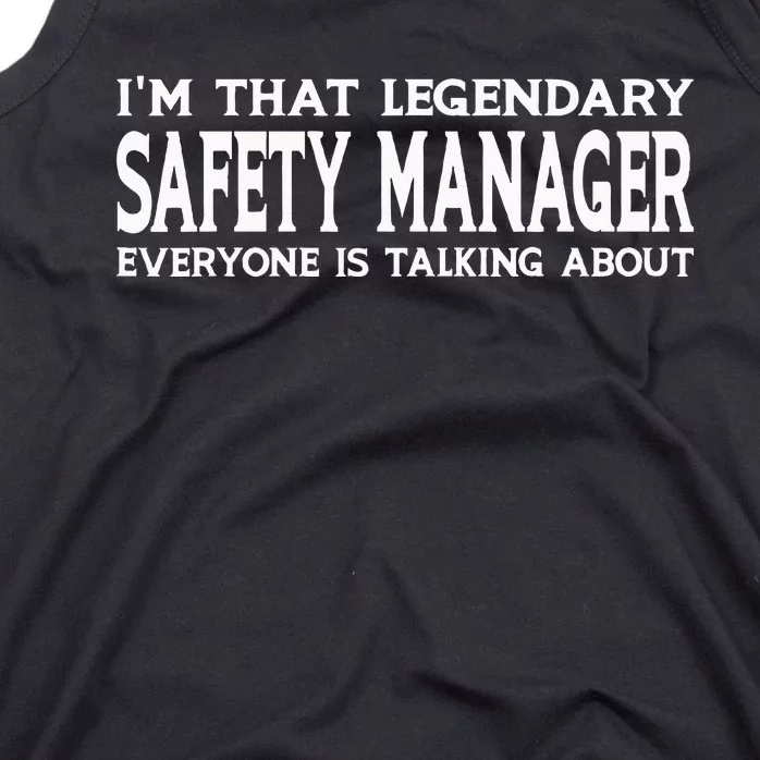 Safety Manager Job Title Employee Funny Safety Manager Tank Top