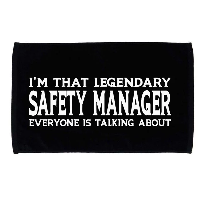 Safety Manager Job Title Employee Funny Safety Manager Microfiber Hand Towel