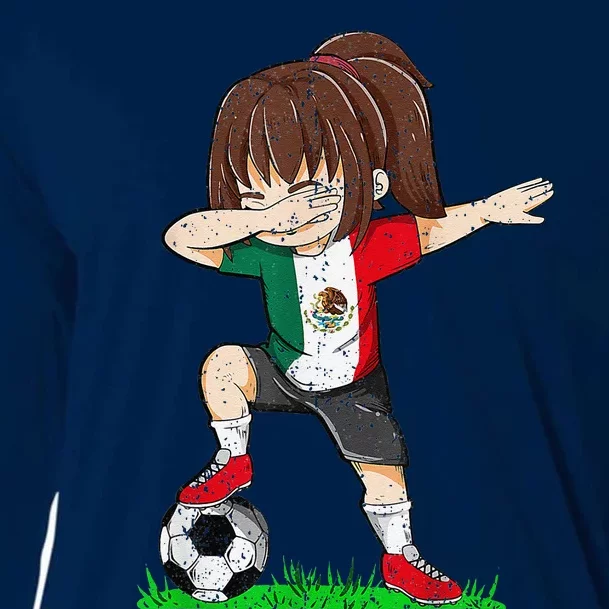 Soccer Mexico Jersey Mexican Flag Football Girl Dab Cooling Performance Long Sleeve Crew