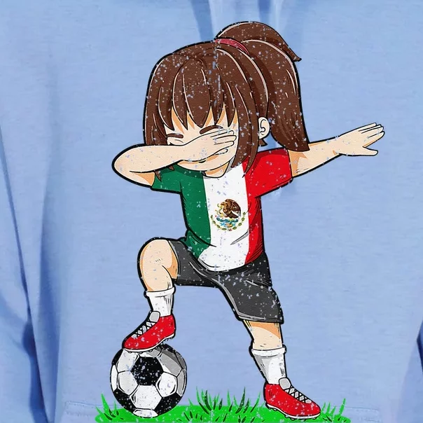 Soccer Mexico Jersey Mexican Flag Football Girl Dab Unisex Surf Hoodie