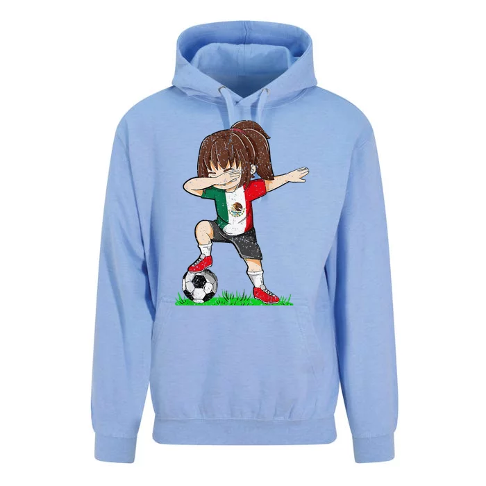 Soccer Mexico Jersey Mexican Flag Football Girl Dab Unisex Surf Hoodie