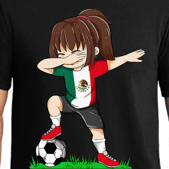 Soccer Mexico Jersey Mexican Flag Football Dab Pajama Set