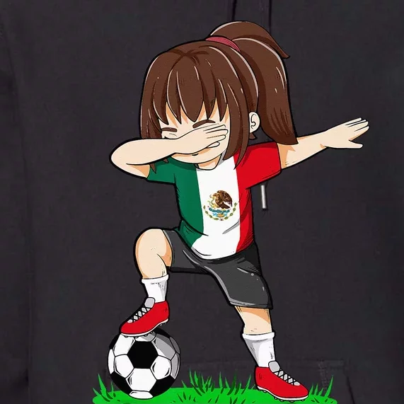 Soccer Mexico Jersey Mexican Flag Football Dab Premium Hoodie