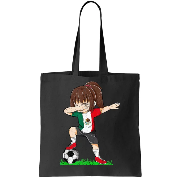 Soccer Mexico Jersey Mexican Flag Football Dab Tote Bag