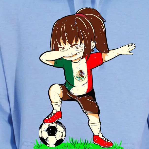 Soccer Mexico Jersey Mexican Flag Football Girl Dab Unisex Surf Hoodie