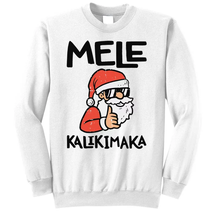 Santa Mele Kalikimaka Hawaiian Christmas Xmas Sweatshirt