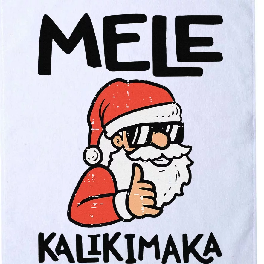 Santa Mele Kalikimaka Hawaiian Christmas Xmas Platinum Collection Golf Towel