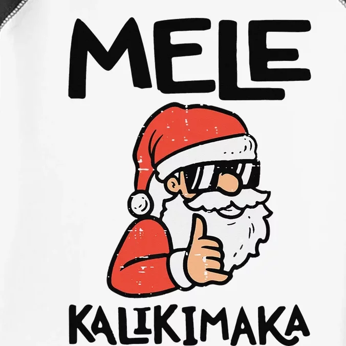 Santa Mele Kalikimaka Hawaiian Christmas Xmas Infant Baby Jersey Bodysuit