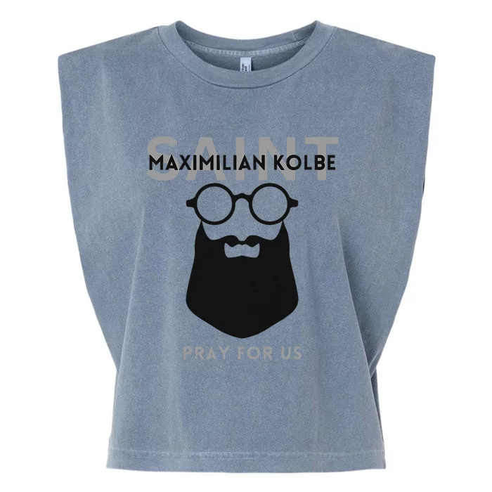 Saint Maximilian Kolbe Garment-Dyed Women's Muscle Tee