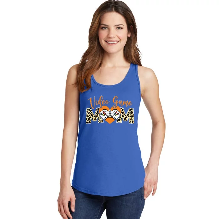 Sport Mom Leopard Mothers Day Video Game Mommy Mama Cute Gift Ladies Essential Tank