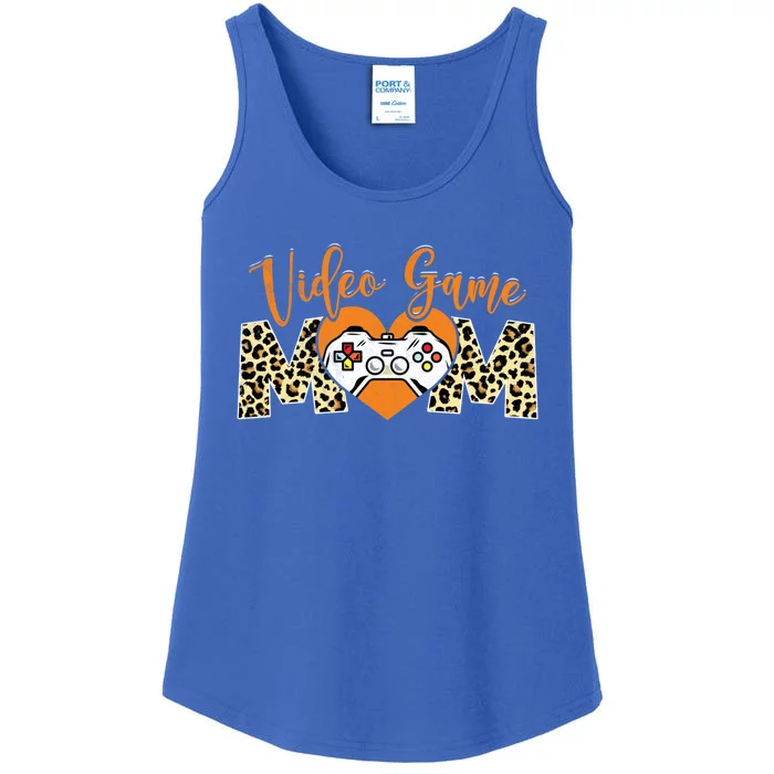 Sport Mom Leopard Mothers Day Video Game Mommy Mama Cute Gift Ladies Essential Tank