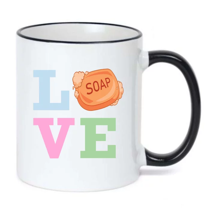 Soap Maker Love Soap Making Gift Black Color Changing Mug