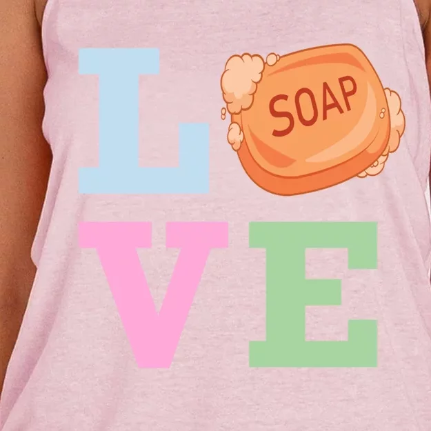 Soap Maker Love Soap Making Gift Women's Knotted Racerback Tank