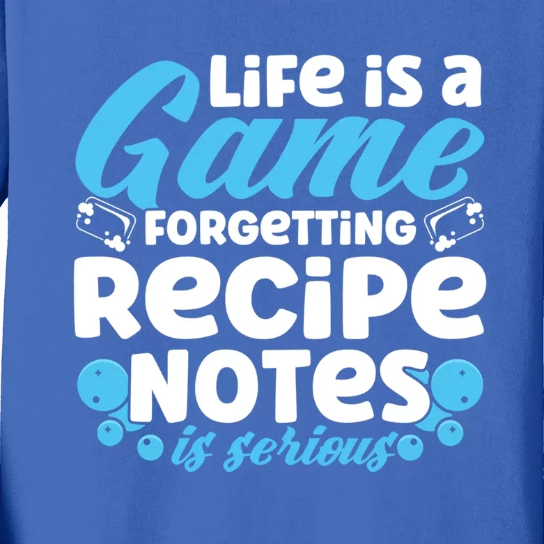 Soap Making Lovers Life Is A Game Recipe Notes Soap Maker Gift Kids Long Sleeve Shirt