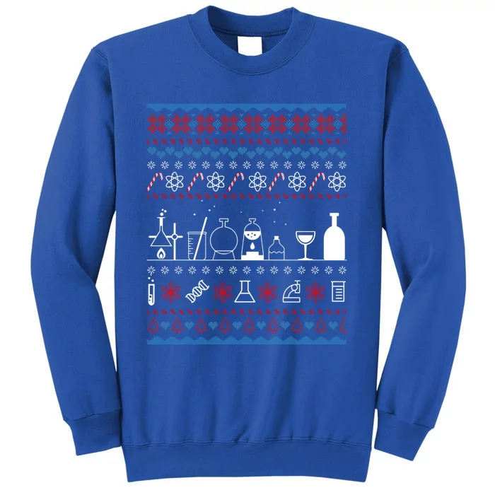 Science Medical Lab Ugly Christmas Sweater Chemistry Funny Gift Tall Sweatshirt