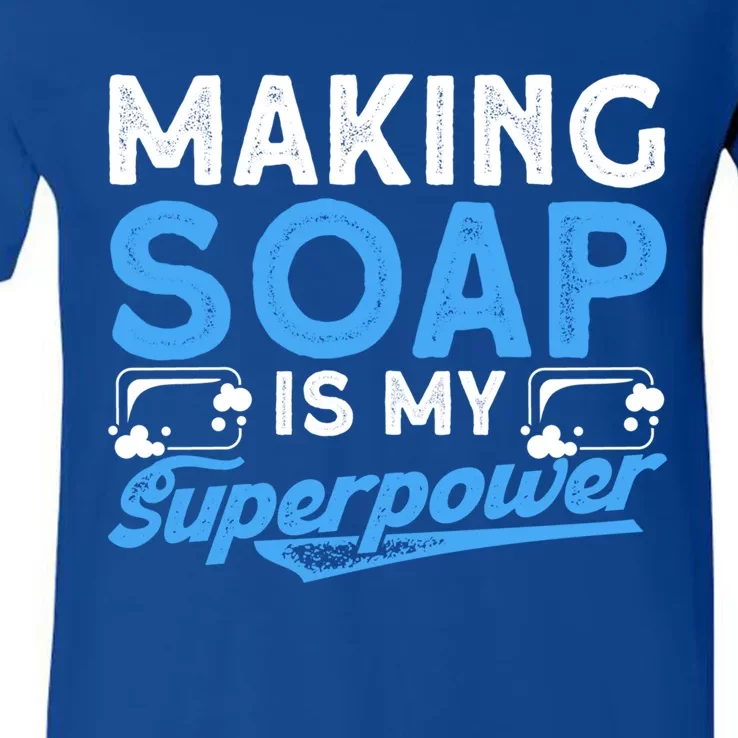 Soap Making Lovers Soap Maker Gift V-Neck T-Shirt