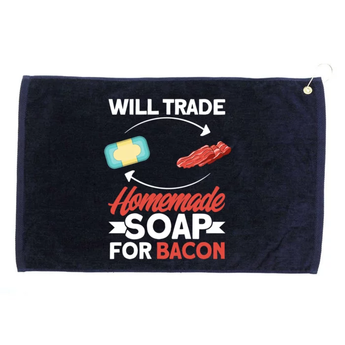 Soap Making Lovers Will Trade Bacon Homemade Soap Maker Gift Grommeted Golf Towel