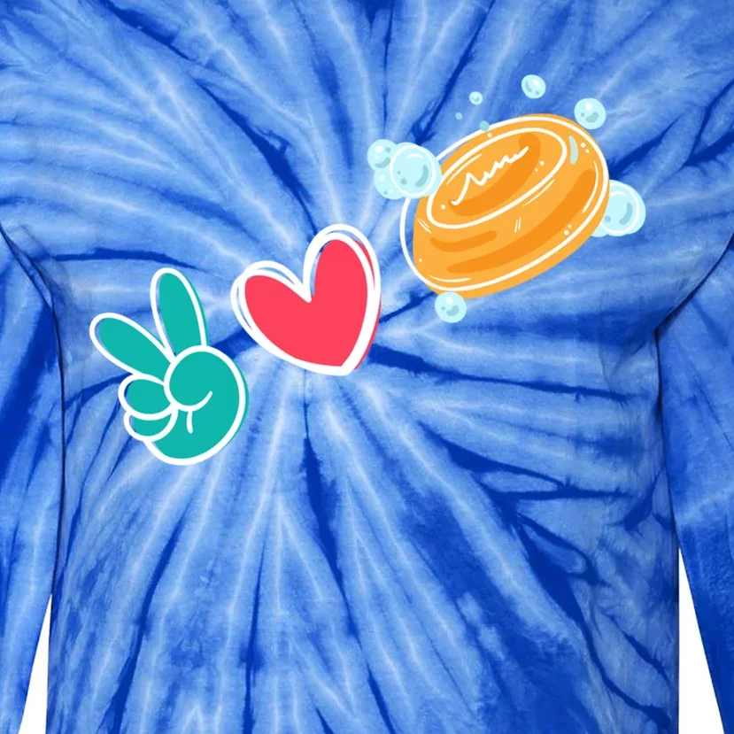 Soap Making Love I Soap Maker Lye Hygiene Gift Tie-Dye Long Sleeve Shirt