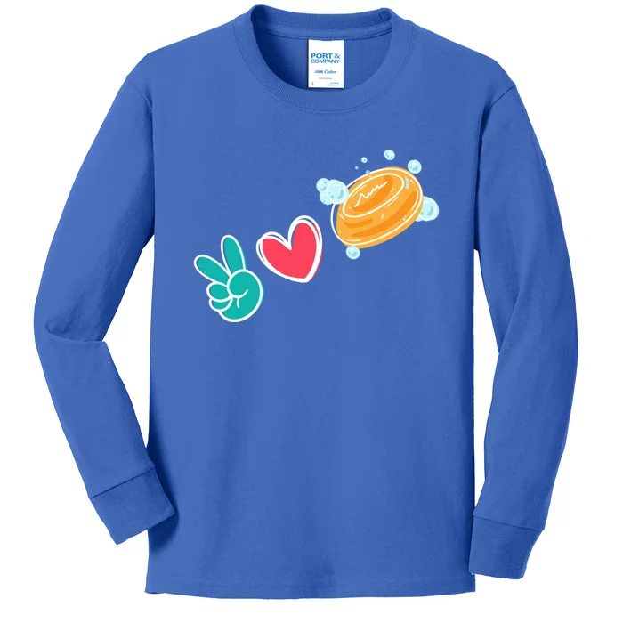 Soap Making Love I Soap Maker Lye Hygiene Gift Kids Long Sleeve Shirt