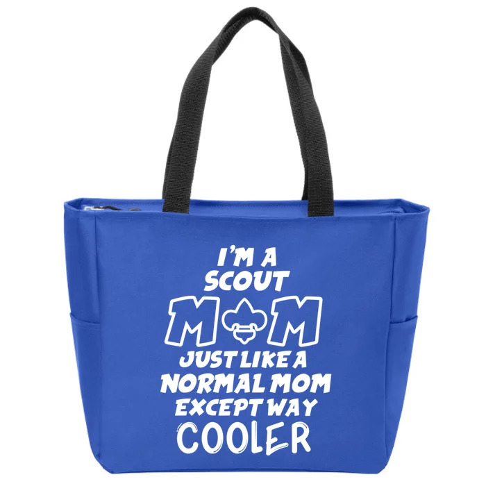 Scouting Mom Like A Normal Mom Scout Mom Gift Zip Tote Bag