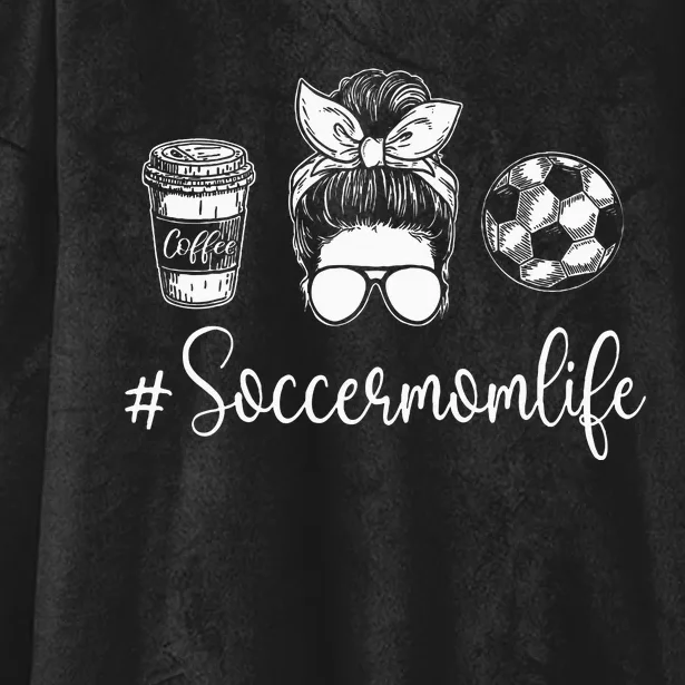 Soccer Mom Life Soccer Lover Soccer Mom Hooded Wearable Blanket