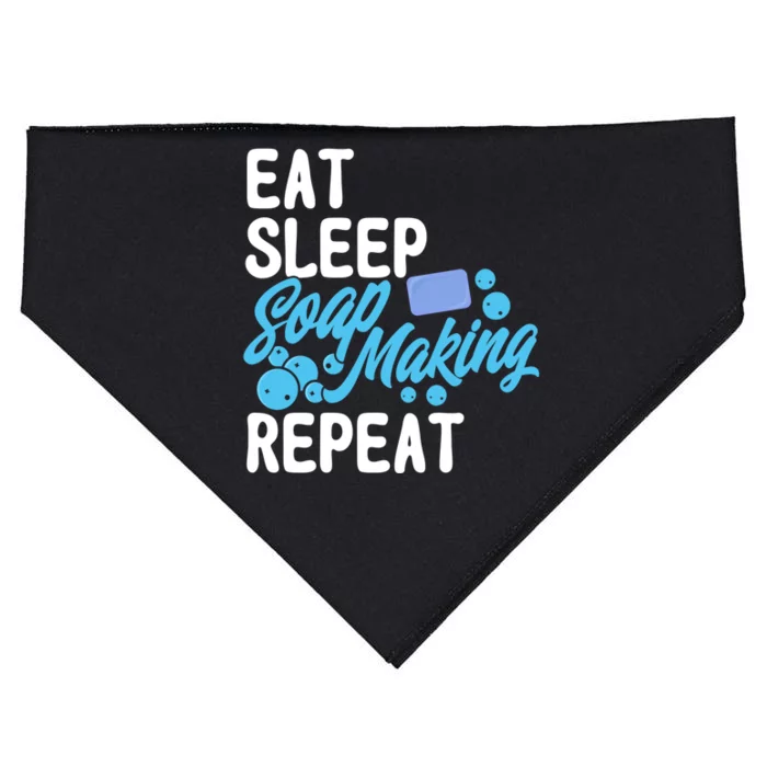 Soap Making Lovers Eat Sleep Soap Maker Gift USA-Made Doggie Bandana