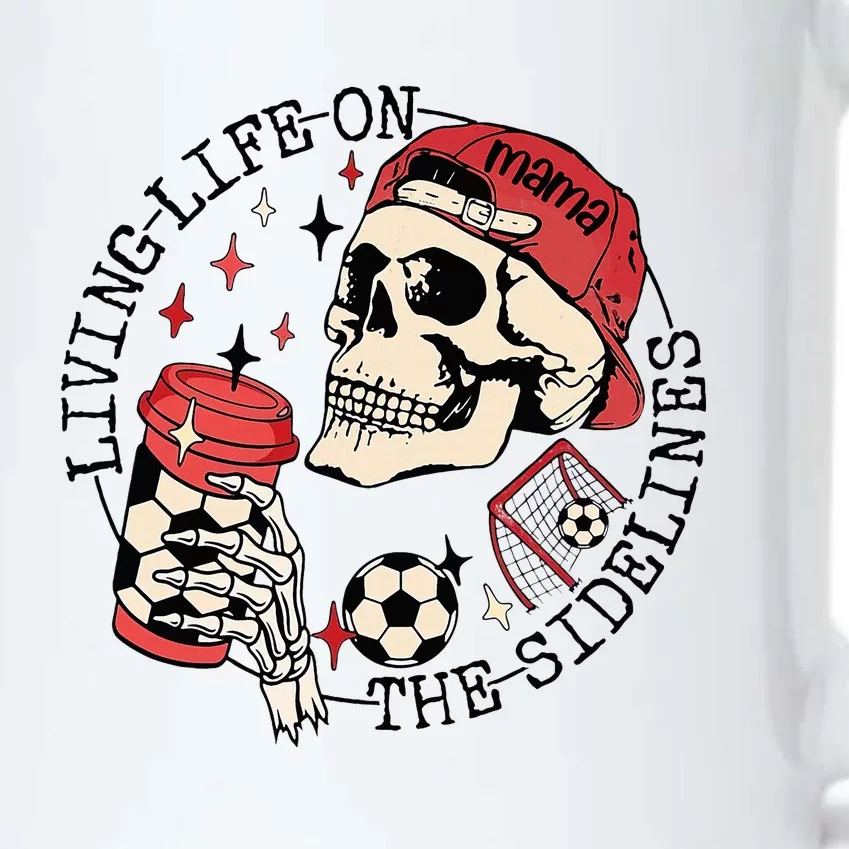 Soccer Mama Living Life On The Sidelines Skeleton Coffee Black Color Changing Mug