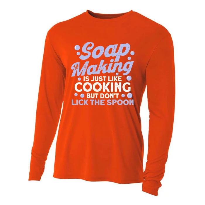 Soap Making Lovers Don't Lick The Spoon Soap Maker Great Gift Cooling Performance Long Sleeve Crew