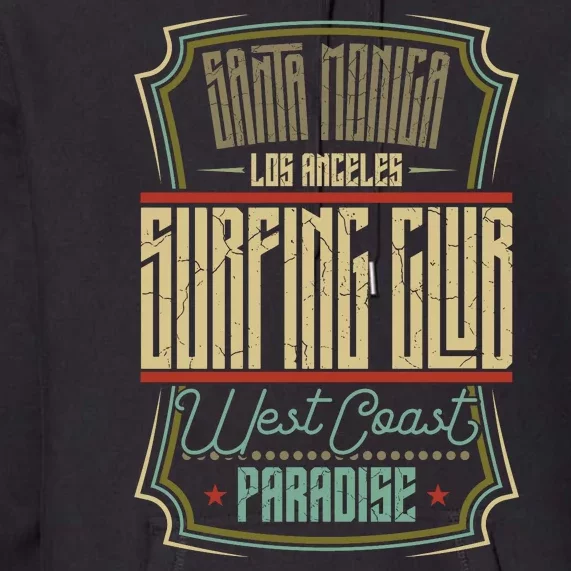 Santa Monica Los Angeles Surfing Club Premium Hoodie