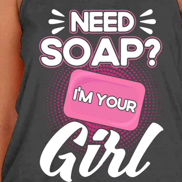 Soap Making Lovers I'm Your Soap Maker Cool Gift Women's Knotted Racerback Tank