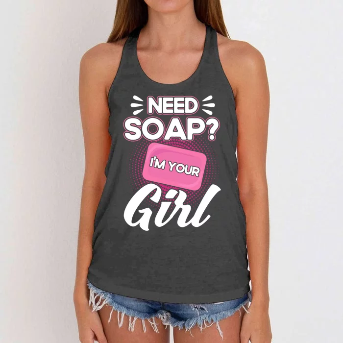 Soap Making Lovers I'm Your Soap Maker Cool Gift Women's Knotted Racerback Tank