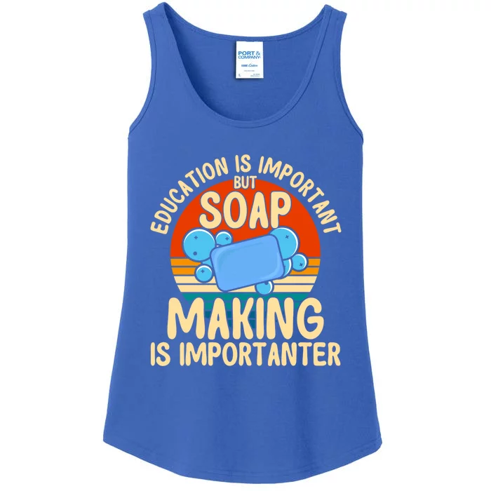 Soap Making Lovers Education Is Important Soap Maker Great Gift Ladies Essential Tank