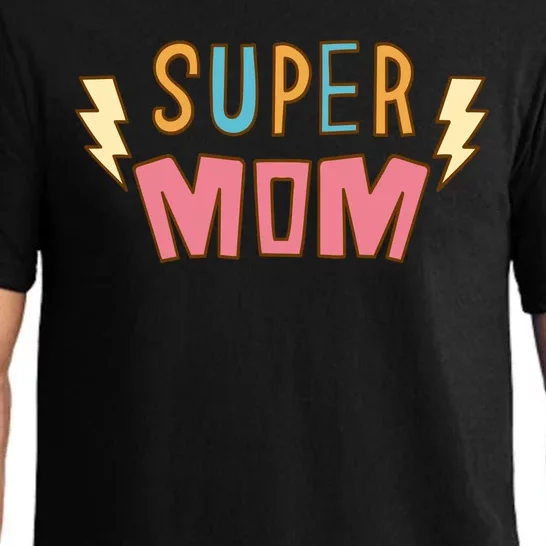 Super Mom Lighting Bolt Gift Pajama Set