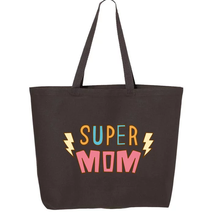 Super Mom Lighting Bolt Gift 25L Jumbo Tote