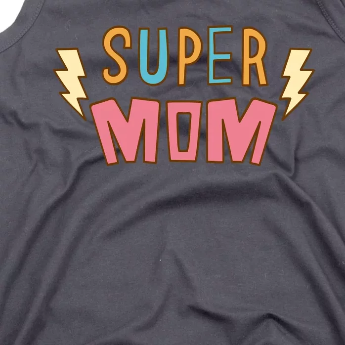 Super Mom Lighting Bolt Gift Tank Top