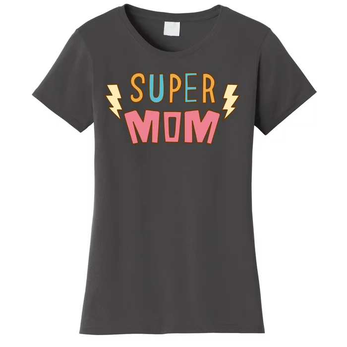 Super Mom Lighting Bolt Gift Women's T-Shirt