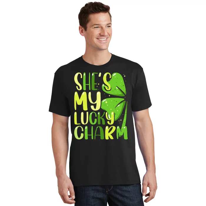 She's My Lucky Charm Funny St Patricks Day Couple T-Shirt