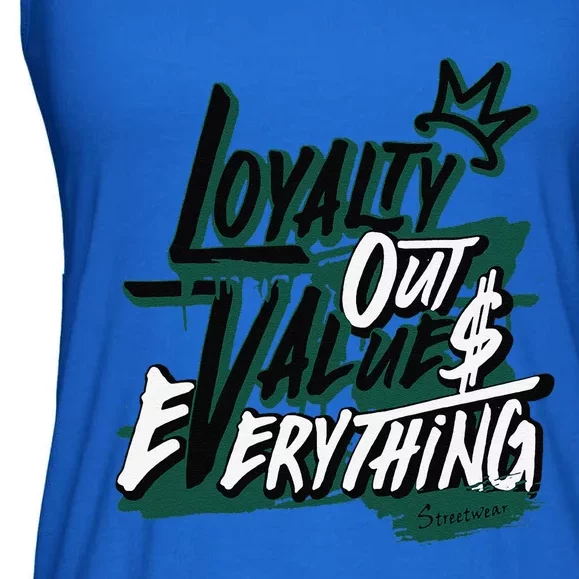 Streetwear Money Loser Lover Matching Oxidized Green 4s Ladies Essential Flowy Tank