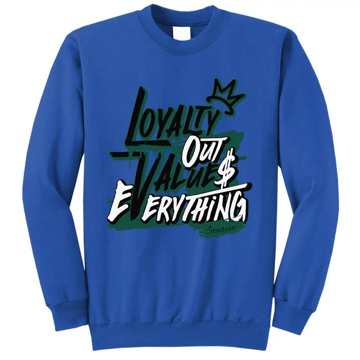 Streetwear Money Loser Lover Matching Oxidized Green 4s Tall Sweatshirt