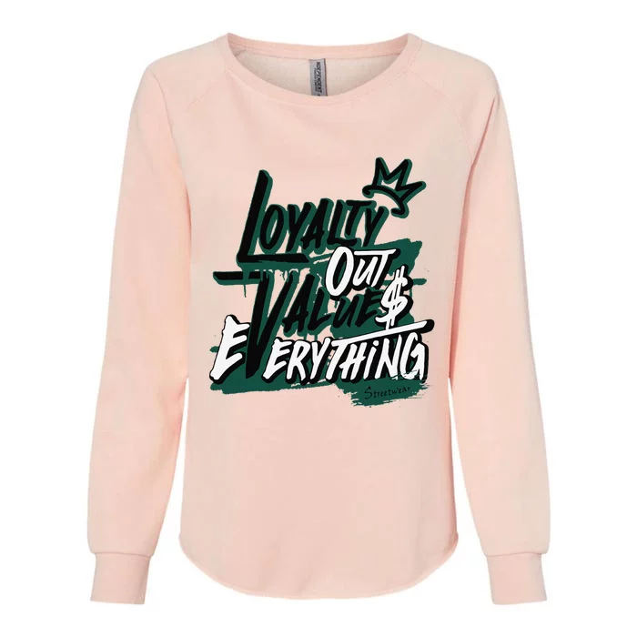 Streetwear Money Loser Lover Matching Oxidized Green 4s Womens California Wash Sweatshirt