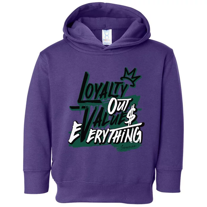 Streetwear Money Loser Lover Matching Oxidized Green 4s Toddler Hoodie