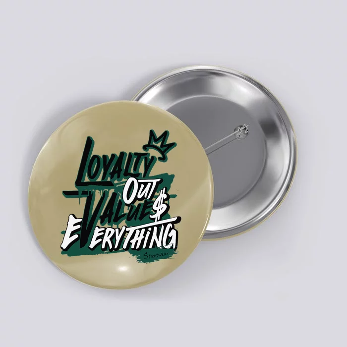 Streetwear Money Loser Lover Matching Oxidized Green 4s Button