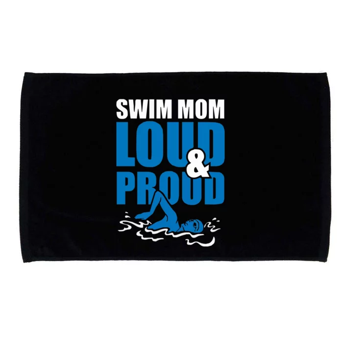 Swim Mom Loud And Proud Sports Athlete Athletic Microfiber Hand Towel