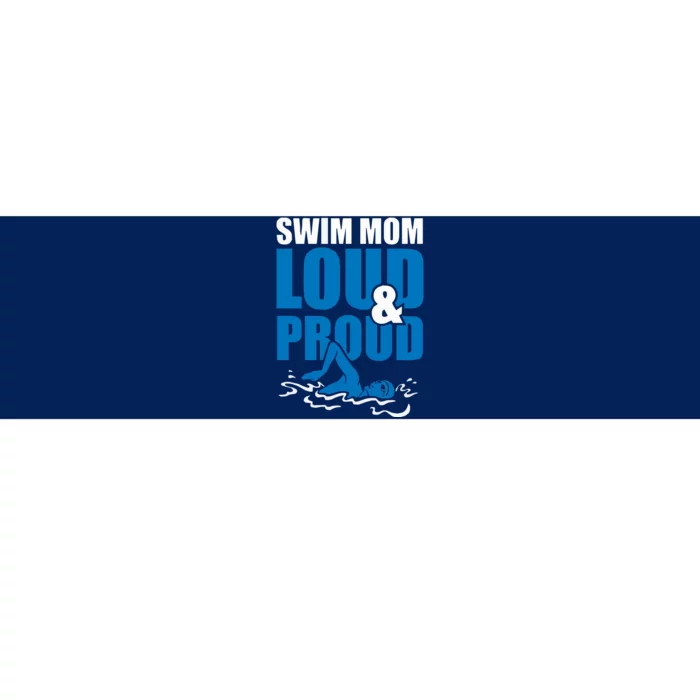 Swim Mom Loud And Proud Sports Athlete Athletic Bumper Sticker