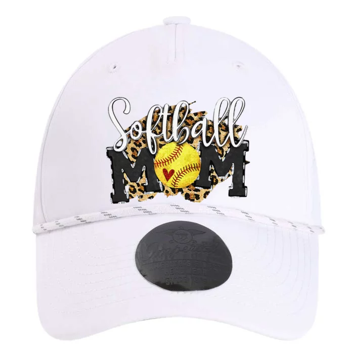 Softball Mom Leopard Funny Baseball Mom MotherS Day 2024 Performance The Dyno Cap