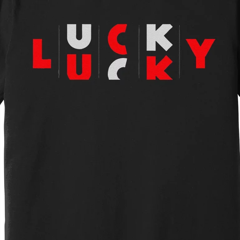 Slot Machine LUCKY Funny Saint Patrick's Day Costume Premium T-Shirt