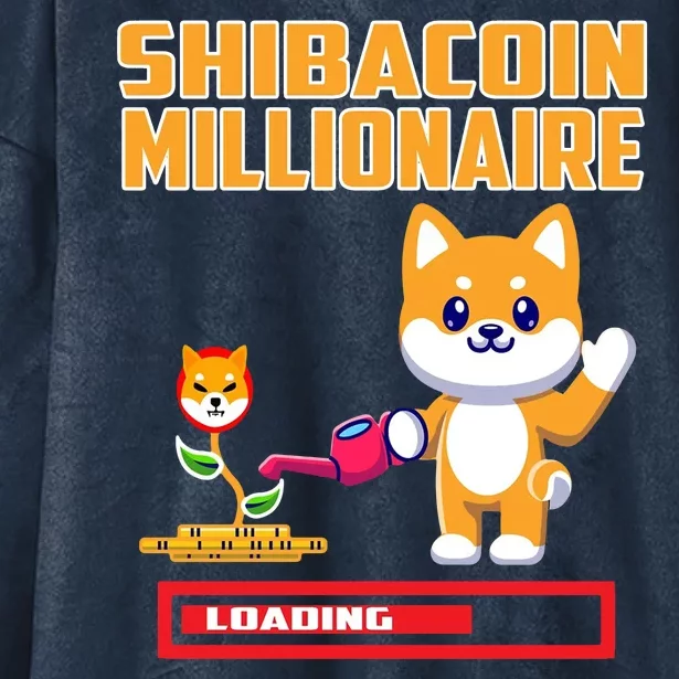 Shibacoin Millionaire Loading Hooded Wearable Blanket