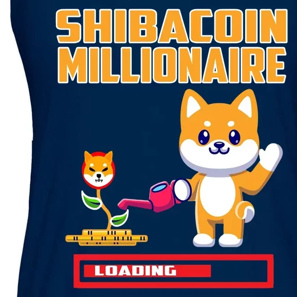 Shibacoin Millionaire Loading Ladies Essential Flowy Tank