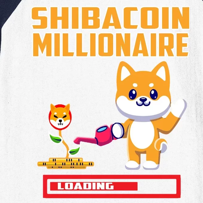 Shibacoin Millionaire Loading Baseball Sleeve Shirt