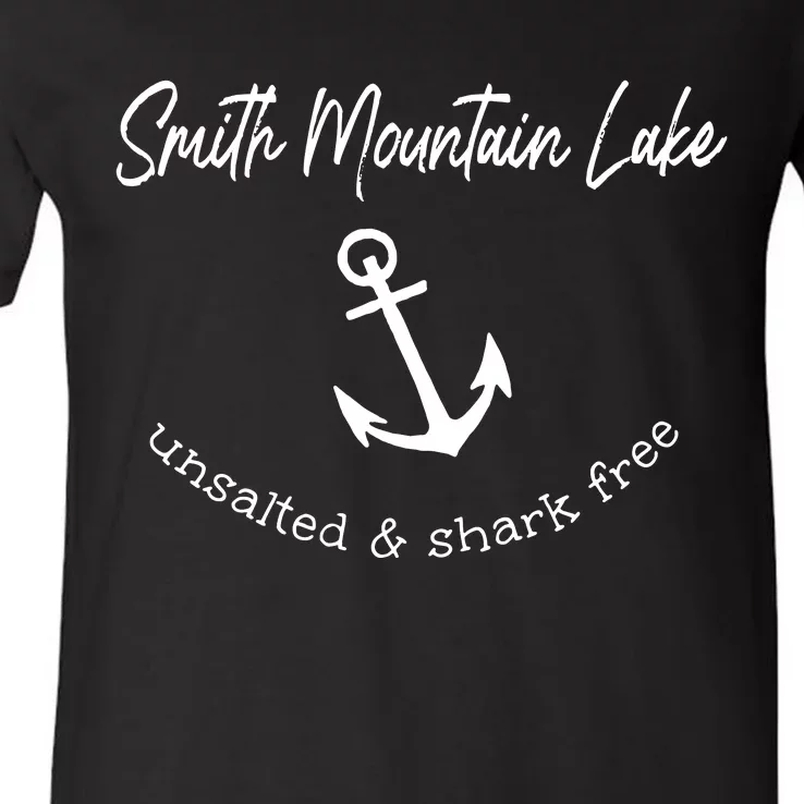 Smith Mountain Lake VA My Happy Place Gift Boating Fishing V-Neck T-Shirt